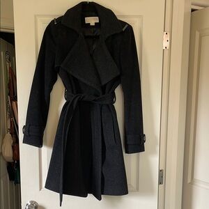 Chic Charcoal Grey Trench Coat